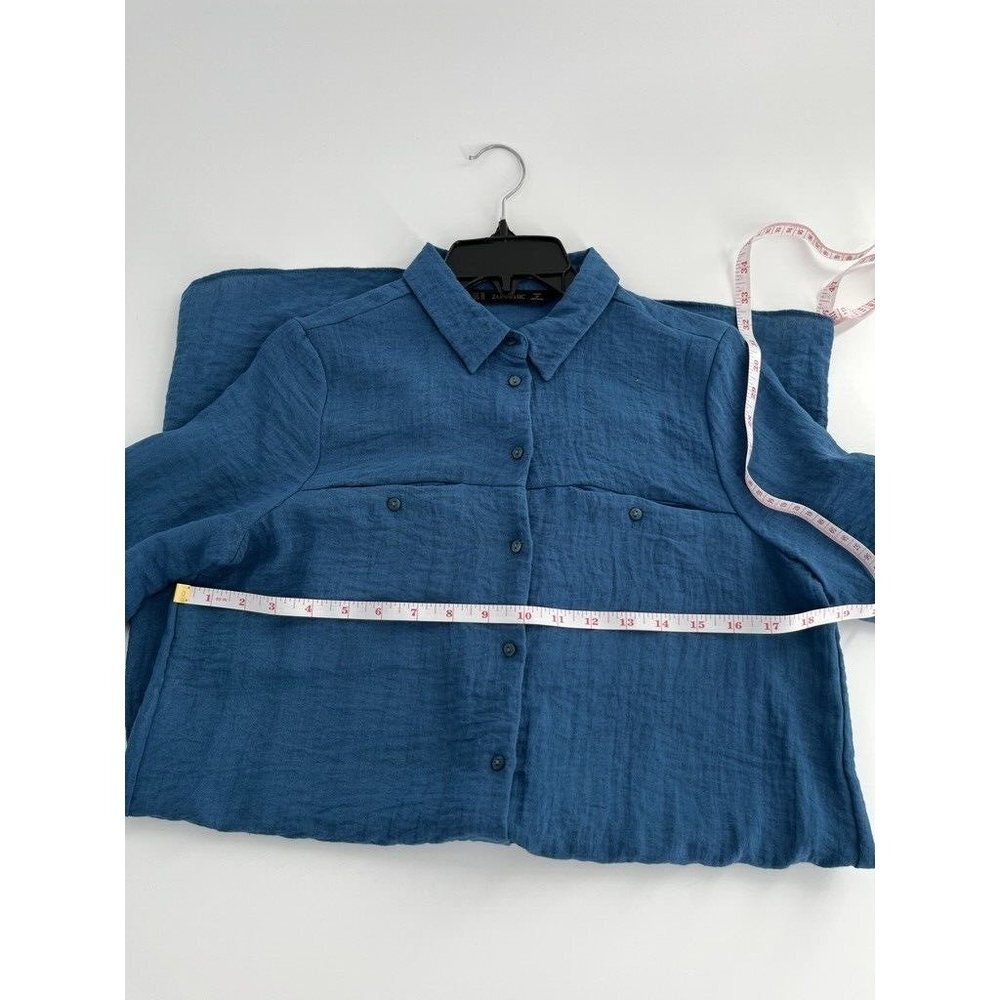 Zara Basic Ladies Long Sleeve Button Front Shirt … - image 4